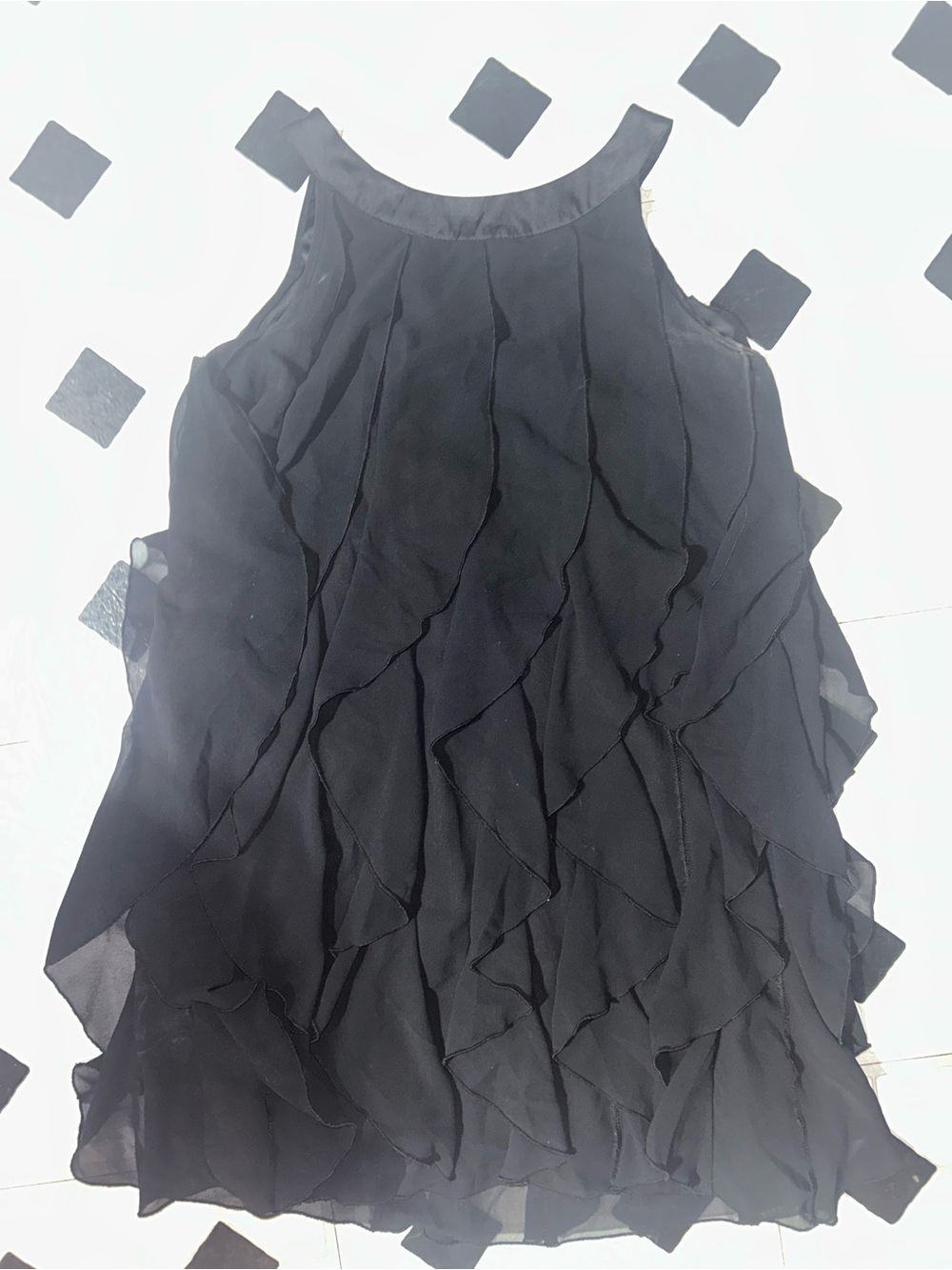 H&M Black Layered Ruffle Girls' Formal Dress